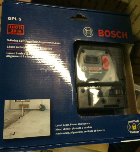 NEW Bosch GPL 5 5-Point Self-Levelling Alignment Laser 100ft newest production