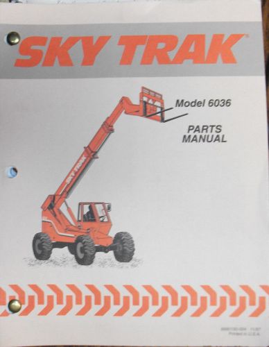 Skytrak Sky Trak 6036 Forklift Parts Catalog Manual Book.