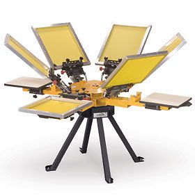 T shirt  printing press v1000-44 rotary press for sale