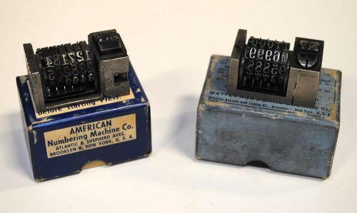 American Numbering Machine Co Wetter Vintage Letterpress Lot Press Nonpareil #1