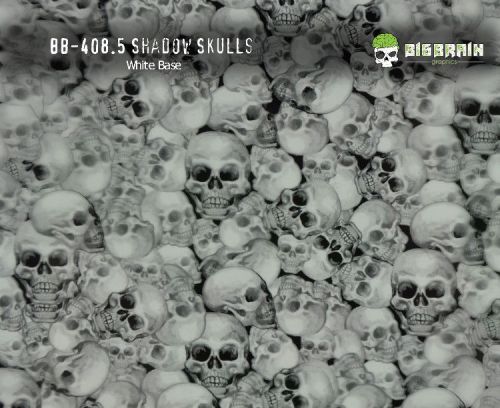 3 m (10 ft) Shadow Skulls Hydrographics Film 50 cm Free Ship Big Brain Hydro