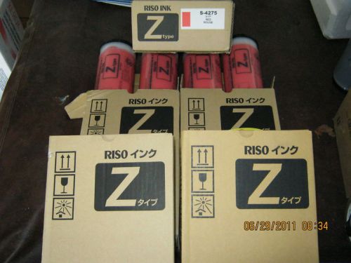 10 S4275 RED ink GENUINE Riso EZ390 EZ391 MZ790 MZ990 RZ390 RZ590 RZ990 RZ1090