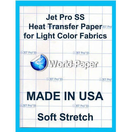 NEENAH JET-PRO SOFSTRETCH IRON ON INKJET TRANSFER PAPER 95 COUNT 11 x 17&#034; - NEW