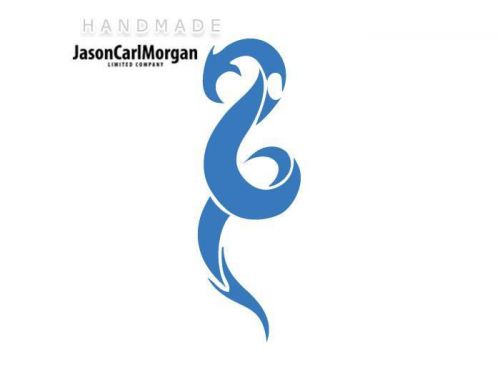 JCM® Iron On Applique Decal, Chinese Dragon Sky Blue