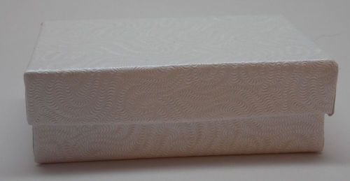 White Cotton Filled Jewelry Box or Gift Box (2 Sizes)