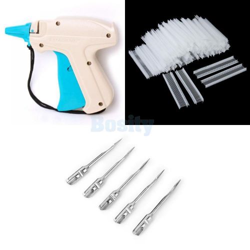 Clothing garment price label tagger tagging tag gun +6 needles + 5000 0.5&#034; barbs for sale
