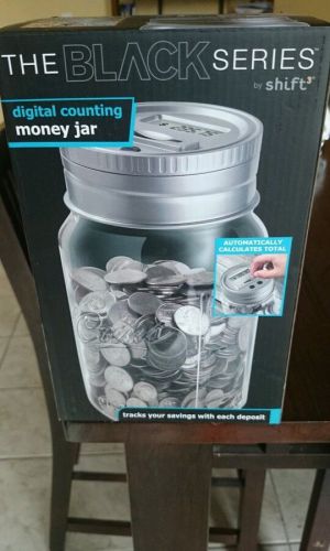 The Black Series by Shift Digital Counting Money Jar NWT