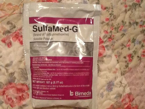 Sulfamed-G powder (sulfadimethoxine) 107 g package