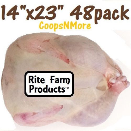 48 pk of 14&#034;x23&#034; turkey shrink bags poultry food processing saver heat freezer for sale
