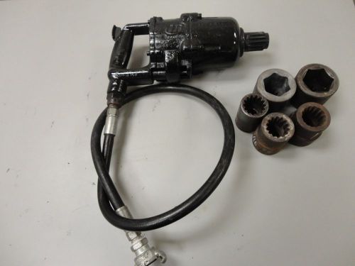 Ingersoll rand titanium impact gun 1 1/2 in spline drive pneumatic air wrench for sale