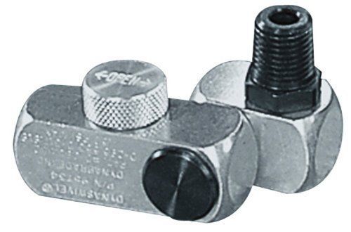Dynabrade 95734 1/4-inch npt flow control dynaswivel air line connector  silver for sale