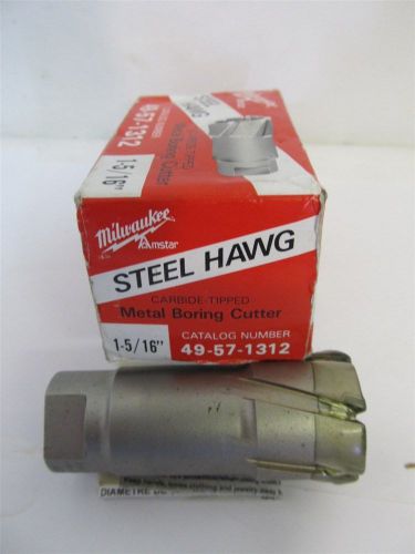 Milwaukee steel hawg 49-57-1312, 1 5/16&#034;, carbide-tipped metal boring cutter for sale