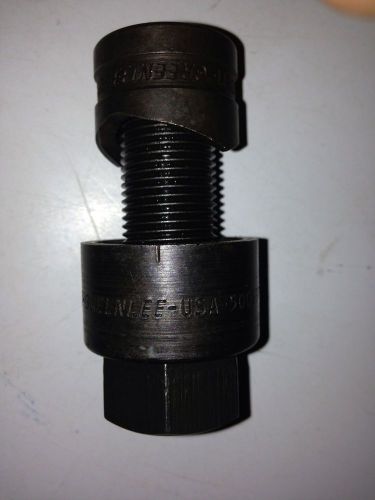 Greenlee 3/4&#034; conduit knock out punch &amp; die &amp; draw stud for sale