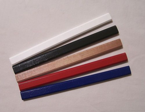 6  Carpenter Pencils  (Assorted Colors - Non-Personalized)