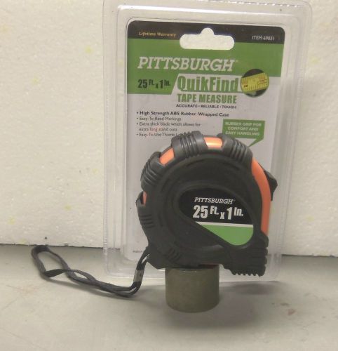 Pittsburgh - 25 foot  quik find tape measure - item #69031 for sale