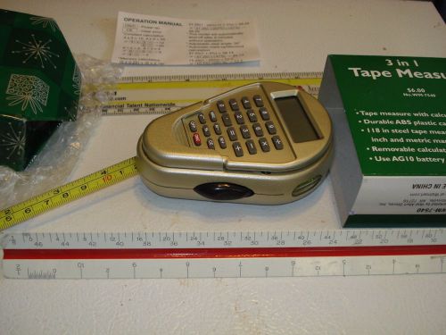 3 in 1 tape measure nib tape measure calculator &amp; bubble level for sale