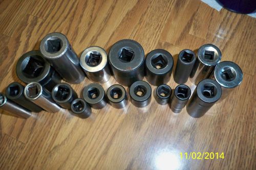 NINETEEN Armstrong Sockets!  3/4 ” ;  1/2 ” &amp; 3/8” Drives! Look!