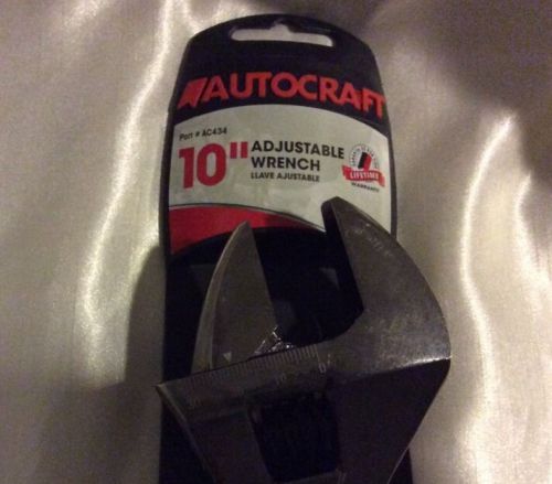 AUTOCRAFT 10&#034; Adjustable Wrench AC434