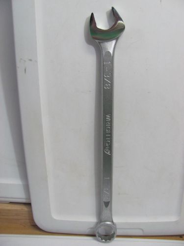 New wright tools 1144 1-3/8&#034; round shaft 12 pt industrial combination wrench usa for sale