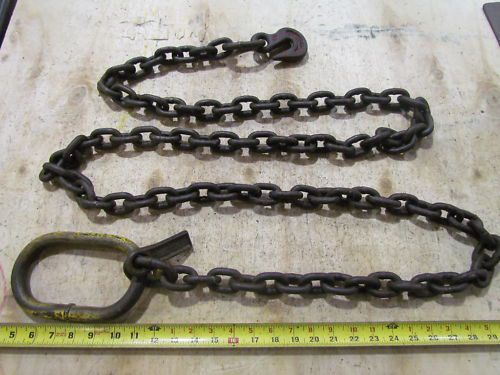10ft 3/8&#034; Grade 80 Chain Grab Hook Master Link 7100 WLL