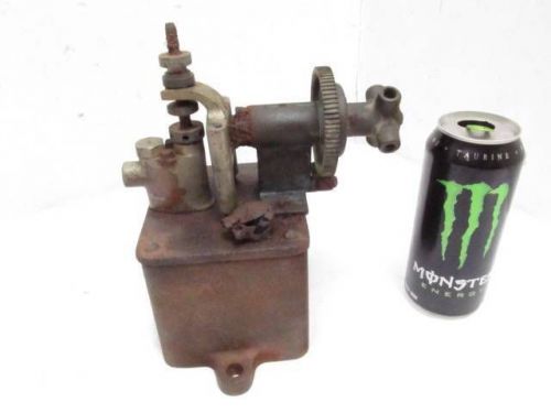 Antique hills mccanna mb force feed oiler lubricator steam hit &amp; miss gas engine for sale