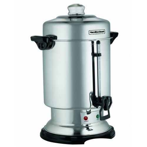 Large electric coffee pot 60 cup stainless steel hamilton beach urn for sale