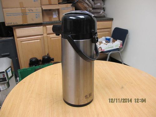 Service Ideas 2.2-Liter Vacuum Insulated Pump Lever Airpot Commercial Stainless