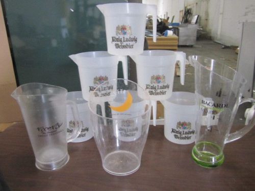 Lot of 9 beer / drink pitchers - MUST SELL! SEND ANY ANY OFFER!