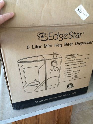 Edgestar Mini Kegerator Holds Pony Stainless Steel 5 Liter Keg Beer Dispenser.