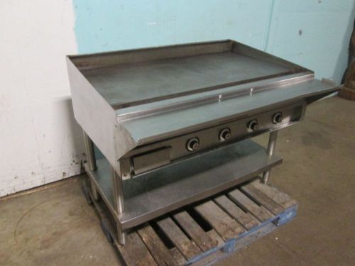 &#034;vulcan&#034; h.d. 48&#034; thermostatic control. nat. gas flat top grill/griddle w/stand for sale