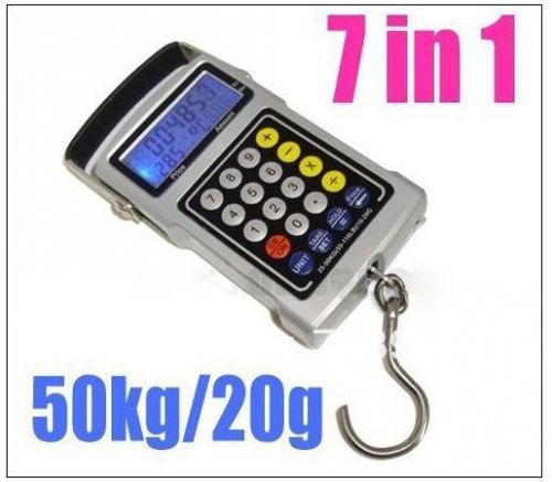 multifuntion portable electronic digital fishing hook scale 7 in 1 cool tool