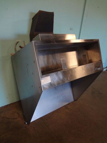 H.d. commercial s.steel. &#034;air tech&#034; 41&#034; w  exhaust hood w/make up air vents for sale