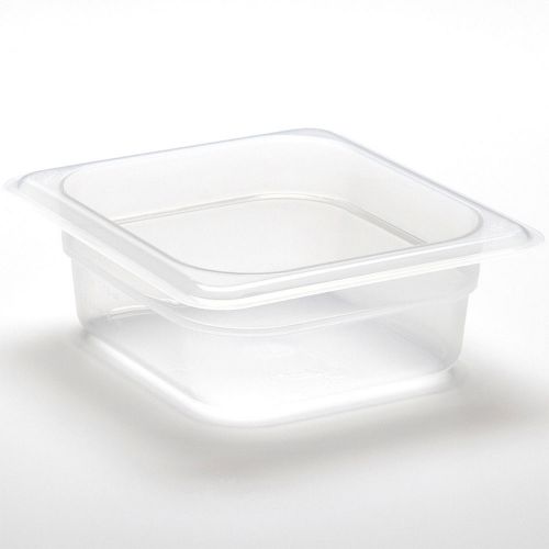 Cambro 1/6 gn food pan, 4&#034; deep, 6pk translucent 64pp-190 for sale