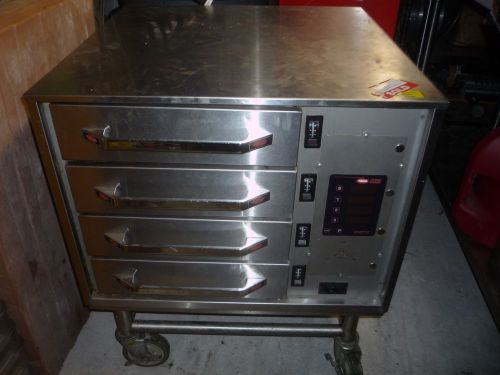 Four Drawers HATCO Heating Cabinet on Stainless Steel Stand w/ Commercial Wheels