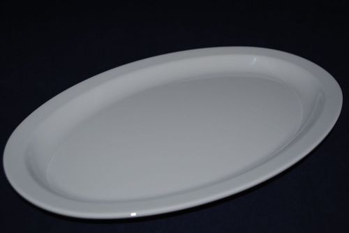 NEW 4Dz  US513  13&#034; X 8-1/2&#034; Oval Restaurant Plate ( White ) $33.75/Dz