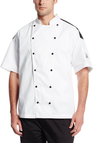 Chef revival bermuda short sleeve jacket poly ton j031-l for sale