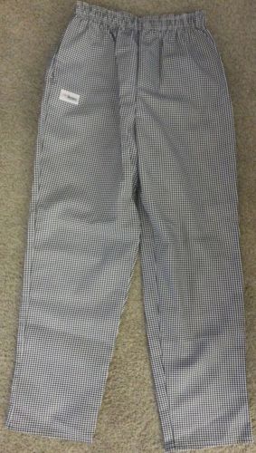 NWOT Chef Designs pants black and white check houndstooth XL