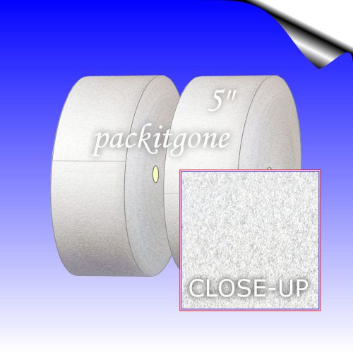 1/16&#034; x 5&#034; wide soft foam - two 100 ft rolls - packitgone item f65200 for sale