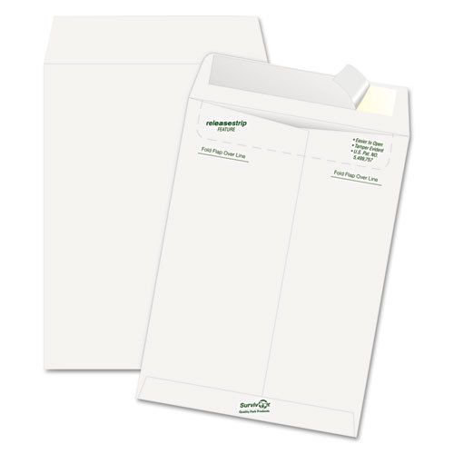 Tyvek Mailer, Side Seam, 9 x 12, White, 50/Box
