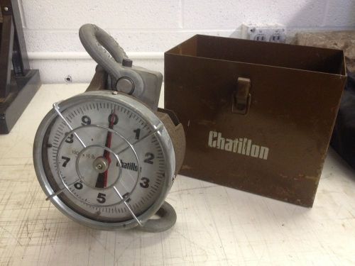Chatillon td-5 hanging crane scale dynamometer scale td5 td 5 1000 lb x 10 for sale