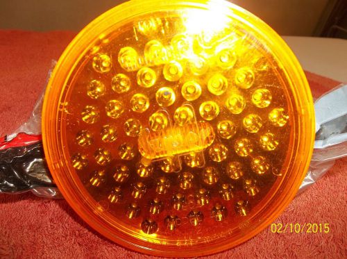 TRUCK LITE 44102Y SUPER Strobe Light,LED,Amber,Round,5-1/2 Dia  SAFETY