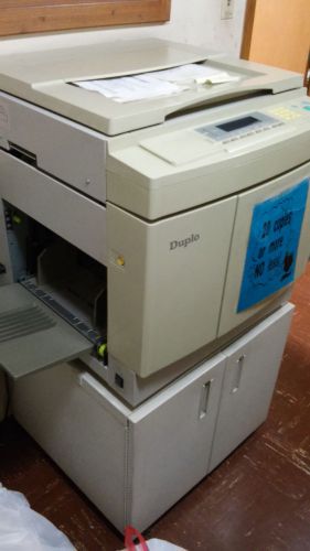 WORKS PERFECT!  DUPLO DP31S Duplicating Machine, Supplies,Movable Stand, Manual