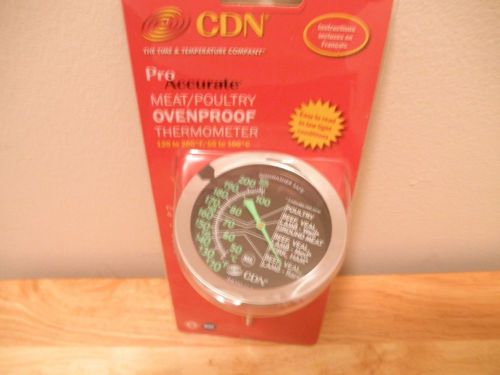 NEW CDN IRM200-GLOW MEAT POULTRY OVEN THERMOMETER EASY READ GLOWS OVENPROOF PRO
