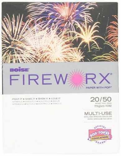 Fireworx Colored Multi-use Paper, 8 1/2&#034; x 11&#034;  Powder Pink
