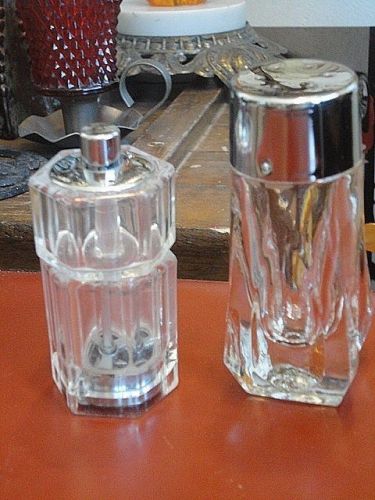 Chef specialties acrylic pepper mill &amp; salt shaker combo for sale