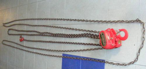 Little Mule Model LMHA 1 ton Shop Manual Hand Chain Hoist Lifting 20&#039; Lift