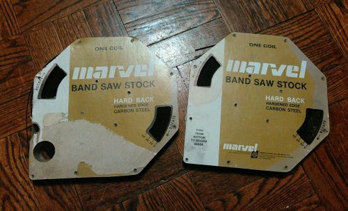 MARVEL 100&#039; CARBON STEEL FLEX BACK/HARD EDGE BAND SAW STOCK- .025 x 3/16 &amp;1/4