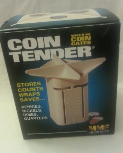 Vintage COIN TENDER  with coin gates MMF Industries stores counts wraps saves...