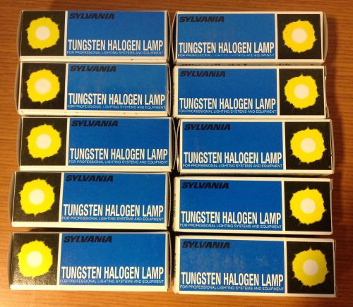 10 Sylvania Tungsten Halogen Lamps - 100Q/CL/DC ESR 58755-3