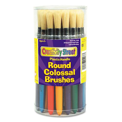 Colossal brush, natural bristle, round, 30/set for sale